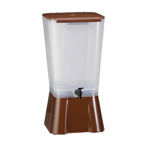 TableCraft 1054 5-Gallon Polypropylene Beverage Dispenser, Brown