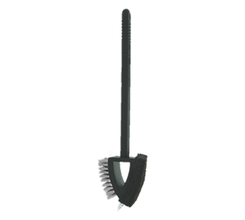 Chef Master 06015SSY Mr. Bar-B-Q Dual Grill Brush with 18" Long Handle and Stainless Steel Bristles