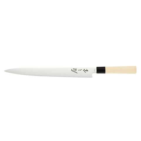 Mercer Culinary M24012PL 12" Pointed Sashimi Knife with Santoprene Handle