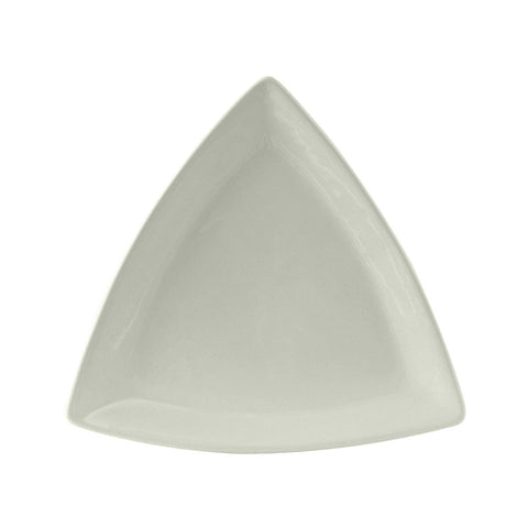 Tuxton China BWZ-1248 12-1/2" White Triangle DuraTux China Plate