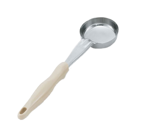 Vollrath 6433335 3 oz Round Solid Spoodle Utensil with Ivory Nylon Handle