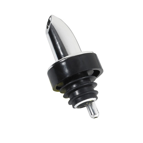 WINCO PP-C Liquor Pourer Spout, Chrome Spout with Black Collar