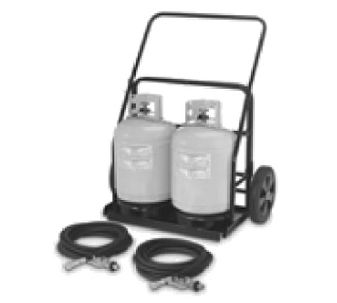 CV-RPS-486072 Crown Verity Removable Propane Cart with Securing Chains