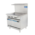 TAR-36G-LP Turbo Air 36" LP Gas Range Griddle Top w/ (1) Oven-Turbo Air