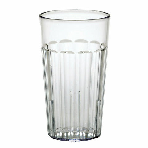 Cambro NT12152 12.6 oz Clear Fluted Newport Plastic Tumbler