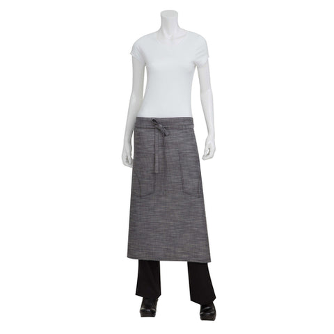 ALWXX022BSL0 Chef Works 31"L x 31"W Corvallis Bistro Apron-CHEF WORKS
