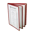 PLMENU-L4MA Thunder Group 8-1/2" x 11" Maroon 4 Page Menu Cover-Thunder Group