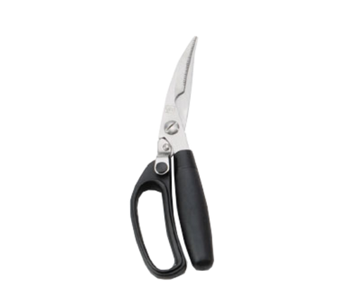 TableCraft E6607 3 3/8" Stainless Steel Poultry Shears with Soft Grip Handle
