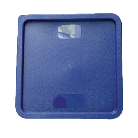 PLSFT121822C Thunder Group 12 18 & 22 Qt. Blue Square Food Storage Cover