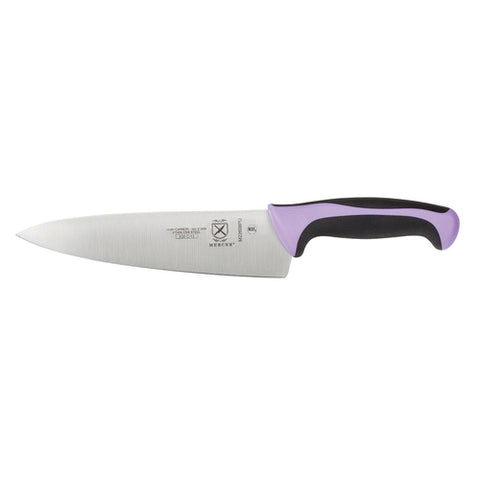 Mercer Culinary M22608PU Millennia 8 Inch Chef's Knife with Purple Handle