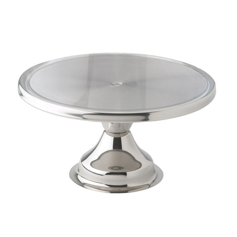 CKS-13 Winco 13" Round Stainless Steel Cake Stand-WINCO