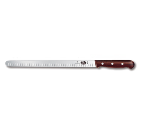 Victorinox 5.4120.30 Wood Salmon Knife, 12" Flexible Fluted Edge Blade with Modified Maple Handle