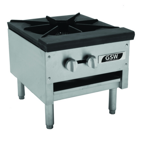 GSW USA AESP1-3R18NG Gas Stock Pot Range, Single Burner, 3-Ring, 90,000 BTU