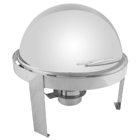 SLRCF0860 Thunder Group 6 Quart Round Roll Top Chafer Set