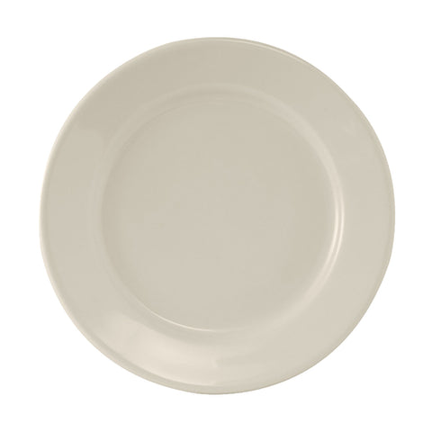 Tuxton TRE-008 Reno / Nevada 9 inch Eggshell Wide Rim China Plate