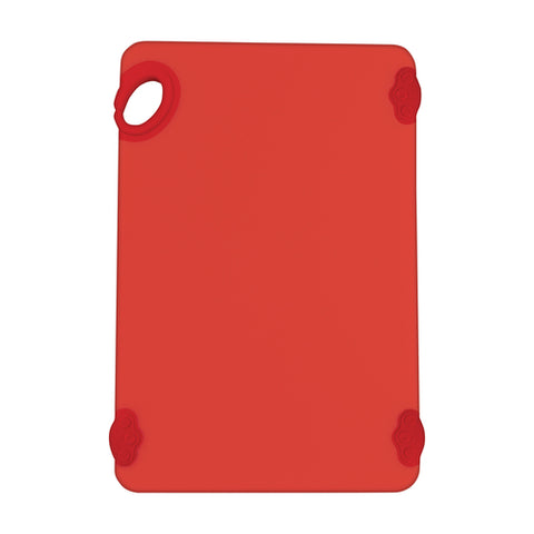 Winco CBK-1218RD STATIK Board 12" x 18" Red Co-Polymer Cutting Board