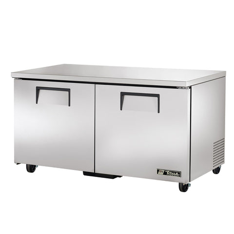True Manufacturing TUC-60F-HC 60" 2-Door Undercounter Freezer with Hydrocarbon Refrigerant