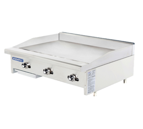 Turbo Air TATG-36 Radiance 36 in Countertop Gas Griddle (Thermostat Controls)
