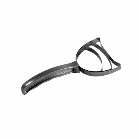 Alfa International 077BSS Stainless Steel Square Bone Dust Scraper with Aluminum Handle