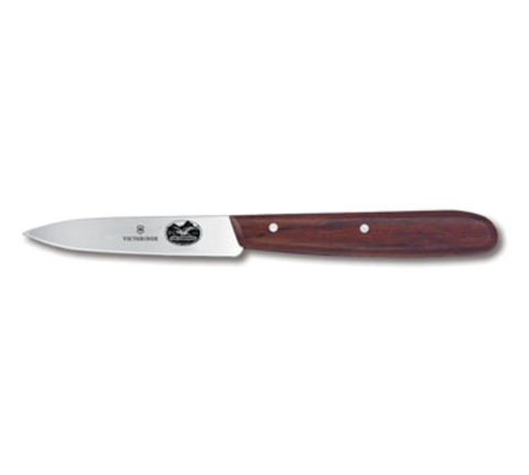 Victorinox 5.3000-X1 3-1/4" Spear Point Paring Knife with Large Rosewood Handle