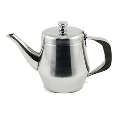 Winco JB2920 20 oz Gooseneck Teapot with Vented Lid, Stainless Steel