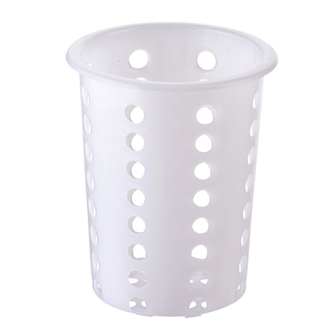 FC-PL Winco 4-1/2" Perforated Plastic Flatware Cylinder-WINCO