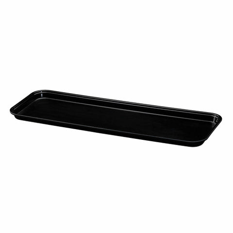 Cambro 8302MT110 8" x 30" Black Fiberglass Market Display Tray