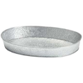 GP129 Tablecraft 12" x 9" Galvanized Steel Oval Platter-Tablecraft Products