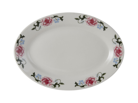 LRH-1259 Tuxton China Platter, 12-5/8" x 8-3/4\" oval-Tuxton China