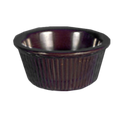 ML531C1 Thunder Group 3 Oz. Chocolate Fluted Melamine Ramekin-Thunder Group