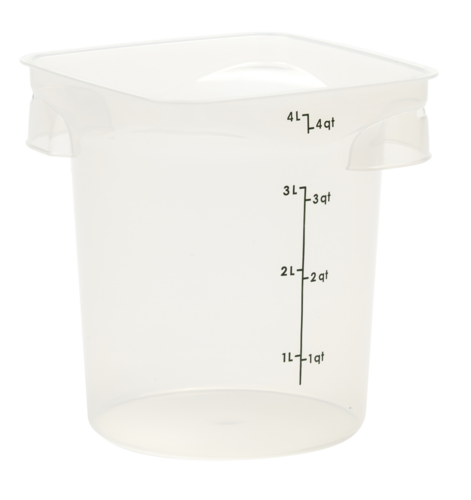 4RFSPROPP190 Cambro CamRound® FreshPro Round Food Container, 4 qt.-Cambro