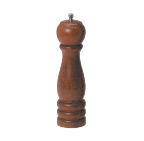 American Metalcraft WPM8 Mahogany Wood Pepper Mill, 8" Tall