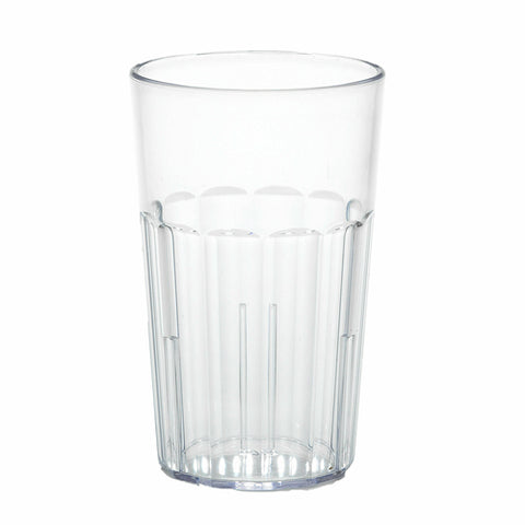 Cambro NT14152 Newport 14 oz Clear Fluted SAN Plastic Tumbler