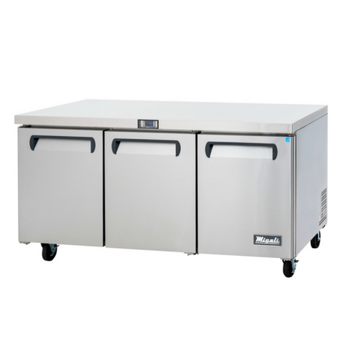 C-U72R-HC Migali 72" 3 Door Undercounter Refrigerator