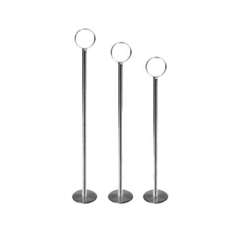 CRTCH012 Thunder Group 12" Chrome Plated Table Card Stand-Thunder Group