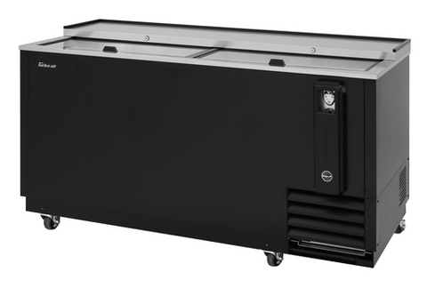 TBC-65SB-N6 Turbo Air 65" 2-Section Black Bottle Cooler-Turbo Air