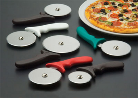 Pizr2 American Metalcraft Pizza Cutter, 4" Wheel, Red Plastic Handle-American Metalcraft
