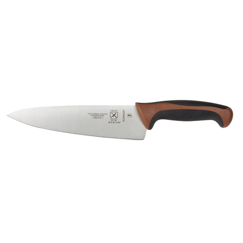 Mercer Culinary M22608BR Millennia Colors 8" Chef's Knife with Brown Handle