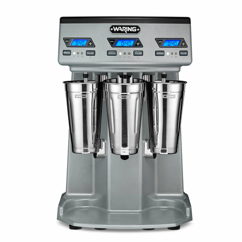 Waring WDM360TX Heavy-Duty Triple-Spindle Drink Mixer with Timer