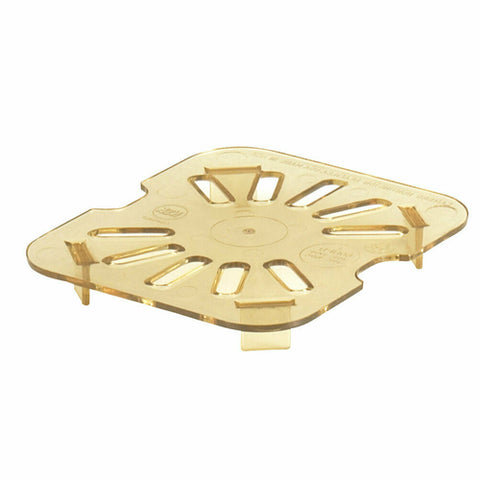 Cambro 60HPD150 1/6 Size Amber High Heat Drain Shelf for H-Pan