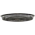 1086BK Tablecraft 12-3/4" x 9-1/2" x 1-1/2" Texas Platter Basket - Each-Tablecraft Products