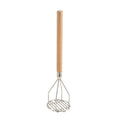 PTM-18R Winco 4" Round Potato Masher w/ 18" Wood Handle-WINCO