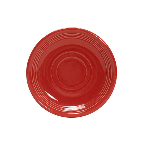 Tuxton China CQE-060 Concentrix 6" Cayenne China Saucer
