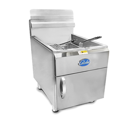 Globe GF30G Countertop Gas Fryer - 30 lb Vat, 53,000 BTU, Natural Gas