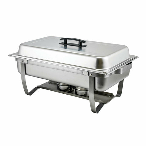 Winco C-4080 8 Qt Full-Size Folding Stand Chafer Set, Stainless Steel
