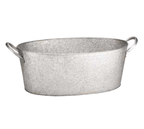 Tablecraft Products GT2313 Galvanized Steel Oval Beverage Tub, 23 x 13 x 7-1/2 in