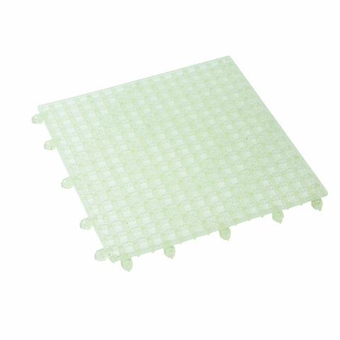 Winco BML-12C Interlocking Clear Bar Mat, 12" x 12"