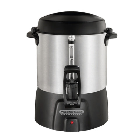 Hamilton Beach Commercial 45040R 40-Cup Brushed Aluminum Coffee Urn