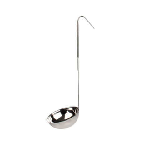 Thunder Group SLOL208 12 oz Stainless Steel Serving Ladle with Gray Vinyl Handle