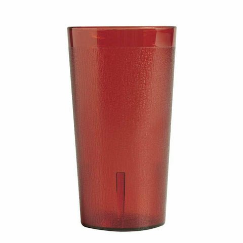 Cambro 1200P156 Colorware 12.6 oz. Ruby Red SAN Plastic Tumbler